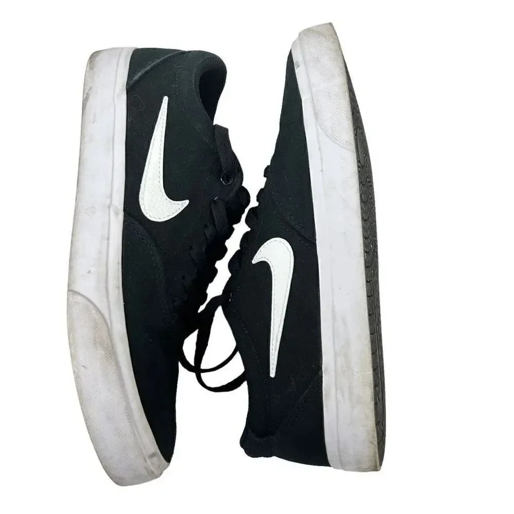 Nike SB Charge canvas skateboarding shoe sneaker CD6279-002 Size 7.5 black white